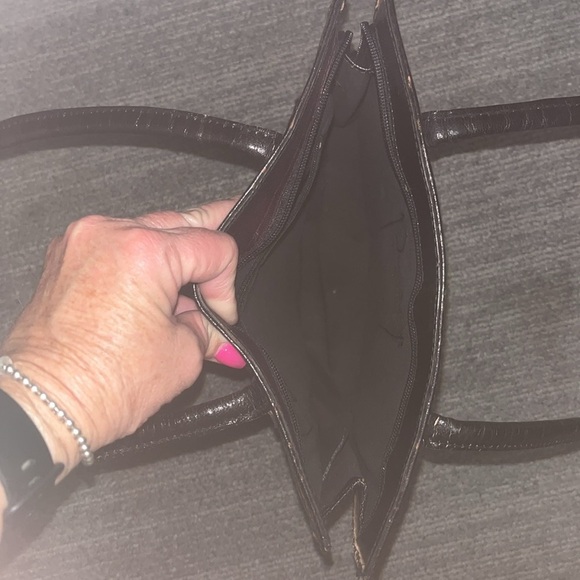 Made in India Black & Tan Leather Shoulder / Tote Bag - Picture 11 of 14